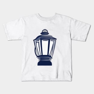 Lantern Navy Shadow Silhouette Anime Style Collection No. 416 Kids T-Shirt